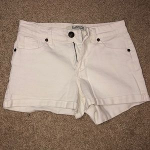 White Denim Shorts